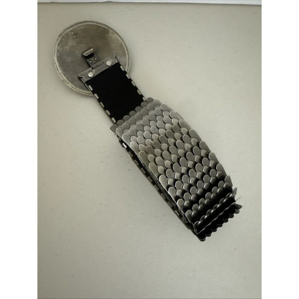 Medallion Belt Women’s Metal Vintage’s 90s Elastic Segmented inch Embellished